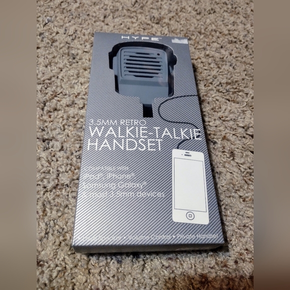 🆕️Hype 3.5mm Retro Walkie_Talkie Handset - Picture 1 of 3